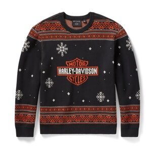 Harley Davidson Holiday Cotton Sweater L
